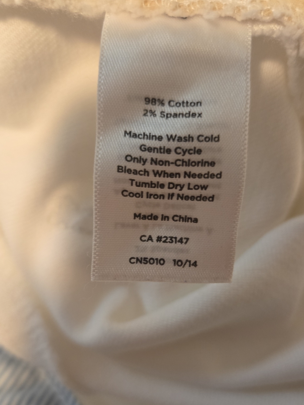 Talbots Women's White Boyfriend Jeans - Relaxed Straight Leg - Picture 3 of 4